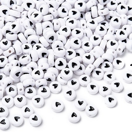 Flat Round Acrylic Beads LS-MACR-PB37C9070-3-1