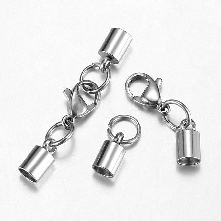 304 Stainless Steel Lobster Claw Clasps STAS-G075-07C-1