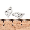 316 Surgical Stainless Steel Charms STAS-Q314-13P-3