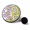 Round Candy Floss Theme Word Enamel Pins JEWB-Q001-01EB-01-3