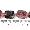 Natural Rhodonite Beads Strands G-B125-P01-01-4