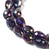 Transparent Electroplate Glass Beads Strands LS-EGLA-N013-T6mm-B06-3