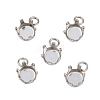 304 Stainless Steel Pendant Rhinestone Claw Charms Settings STAS-B121-01A-P-1