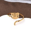 304 Stainless Steel Cuff Rings for Women RJEW-F195-02G-2