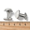 304 Stainless Steel Cuff Buttons G-C185-02P-32-3