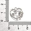 Brass Micro Pave Clear Cubic Zirconia Pendants KK-G530-01C-P-3