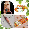 50Pcs 5 Colors Round Food Grade Eco-Friendly Silicone Focal Beads SIL-SP0001-03-6