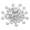 Acrylic Rhinestone Buttons X-BUTT-TAC0001-01-2
