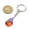 Alloy and Resin Pendant Keychain KEYC-JKC00895-3