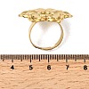 Adjustable 304 Stainless Steel Open Cuff Ring Components STAS-P403-01A-G-3
