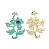 Chinese Style Alloy Enamel Chandelier Components Links X-ENAM-E329-67D-G-3