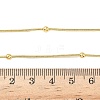 1.2MM Brass Ball Round Snake Chain Necklaces for Women Men X-NJEW-F350-03G-5