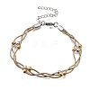 304 Stainless Steel Satellite Chains Bracelets BJEW-Z106-02A-4