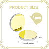 Silicon Gold-Plated Reflective Lens AJEW-WH0248-391B-2