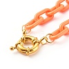 ABS Plastic Cable Chain Necklaces NJEW-JN03478-3