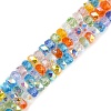 Electroplate Glass Beads Strands EGLA-B011-04A-03-1