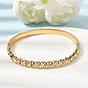 304 Stainless Steel Rhinestone Hinged Bangles for Women BJEW-B168-03D-G-2