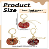 3Pcs 3 Colors Valentine's Day Flower Embroidery Silk & Satin Drawstring Sachet Bags with Tassel AJEW-LP0012-28A-2