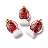 Handmade Lampwork Pendants LAMP-A007-01G-04-04-1