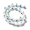 Handmade Evil Eye Lampwork Beads Strands LAMP-S069-01A-04-4