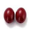 Oval Opaque Glass Beads GLAA-C013-04A-2