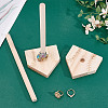 Baseball Wooden Ring Holder ODIS-WH0078-18-3