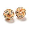 Halloween Round Silicone Beads SIL-K002-03B-1