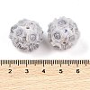 Acrylic Handmade Luminous Polymer Clay Rhinestone Beads CLAY-H003-07E-4