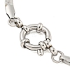 Non-Tarnish 304 Stainless Steel Herringbone Chain Bracelets for Women BJEW-Q344-04P-3