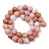 Natural Pink Agate Beads Strands G-K350-C02-10mm-3