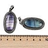 Natural Colorful Fluorite Pendants G-I370-07AS-10-3