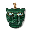 Synthetic Malachite & Synthetic Turquoise Pendants G-Z090-02G-08-1