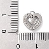 Brass with Cubic Zirconia Charms KK-Q817-02P-3