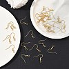SHEGRACE Brass French Hooks with Coil and Ball XGR0001G-01G-4