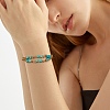4Pcs 4 Style Gemstone Beaded Multi-strand Bracelets Set for Women BJEW-SW00038-6
