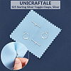 2Pcs 925 Sterling Silver Toggle Clasps STER-UN0001-46-5