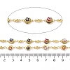 Evil Eyes Theme Brass Enamel Link Chains CHC-Q013-04G-2