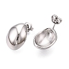 304 Stainless Steel Stud Earrings EJEW-G395-38P-2