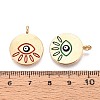 Alloy Enamel Pendants PALLOY-T092-13G-3