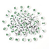 Opaque White Acrylic Beads SACR-YW0001-23F-1