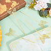 4Pcs Hollow Out Brass Bookmarks AJEW-SC0002-82-4