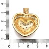 Brass Micro Pave Cubic Zirconia Pendants KK-K401-05B-G-3