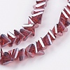 Electroplate Glass Beads Strands EGLA-J145-6mm-PL06-3