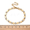 304 Stainless Steel Rhinestone Cup Chain Bracelets for Women BJEW-F488-26G-G-5