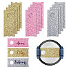 1 Set Glitter Acrylic Wine Glass Charms AJEW-GL0001-95-1