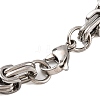 304 Stainless Steel Column Byzantine Chain Bracelets BJEW-B078-142GP-3