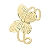 Butterfly Brass Cuff Open Bangles BJEW-M060-01G-01-2