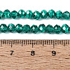 Transparent Electroplate Glass Beads Strands LS-EGLA-Q131-01A-02-4