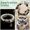 2 Strands Natural White Jade Round Beads Strands G-SP0001-25-5
