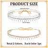 2Pcs Iron Rhinestone Cup Chain Hat Band HJEW-ME00028-2